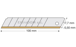 Ostrza segmentowe 18mm AB 2 LP Lutz opk 10 szt 480573