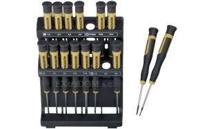 Wkrętaki precyzyjne Proxxon zestaw 15 sztuk na stojaku PRN 28148