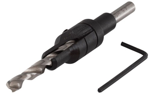 Nawiertak z pogłębiaczem ø4,5mm-7mm wiertło do konfirmatów Wolfcraft 2511000