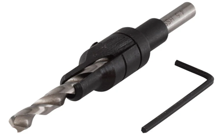 Nawiertak z pogłębiaczem ø4,5mm-7mm wiertło do konfirmatów Wolfcraft 2511000