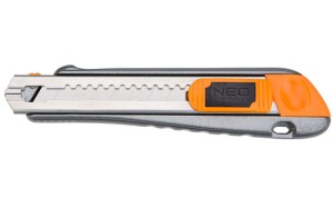 Nóż z łamanym ostrzem 18mm Neo Tools 63-021