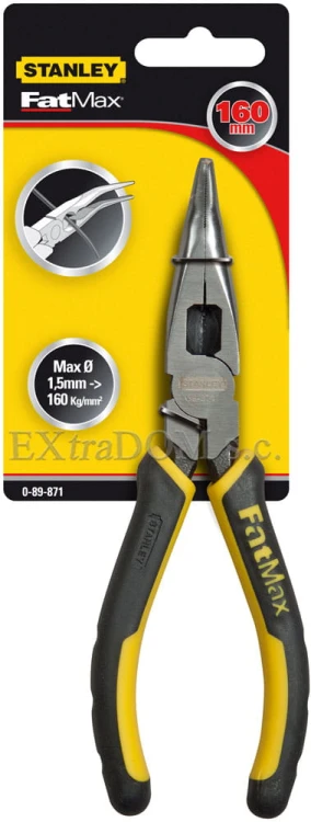 Szczypce Stanley wydłużone odgięte 160mm Maxsteel 898710