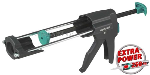 Wyciskacz silikonu Wolfcraft MG 600 PRO uniwersalny, o wysokiej sile wyciskania 4356000
