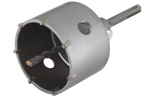 Otwornica trepanacyjna-korona wiertarska z trzpieniem SDS śr. 83mm Wolfcraft 5481000
