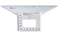 Kątownik trójwymiarowy 45º, aluminium Shinwa 62114