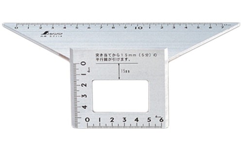 Kątownik trójwymiarowy 45º, aluminium Shinwa 62114