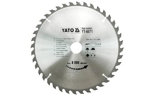 Tarcza do cięcia drewna Yato 250x30x40 - 6071