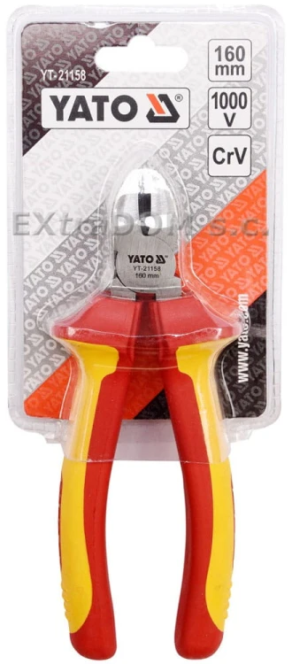 Szczypce tnące boczne 160mm VDE YATO YT-21158