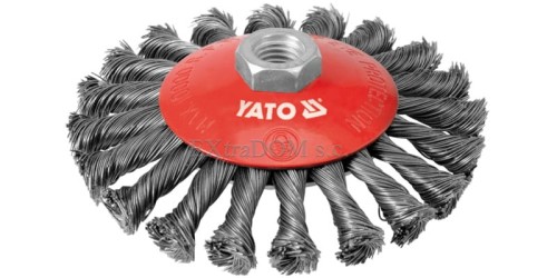 Szczotka tarczowa Yato 100mm M14 drut splatany