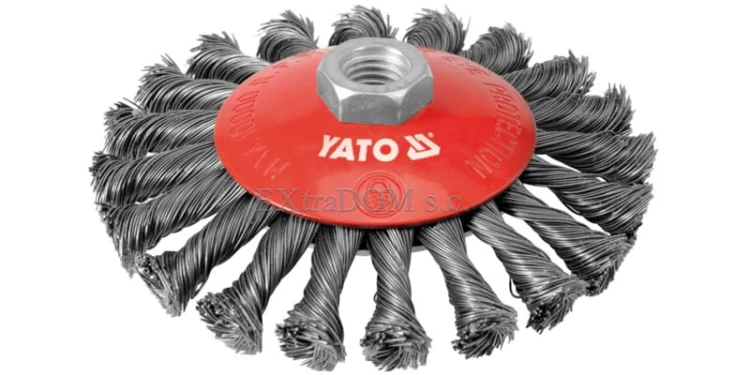 Szczotka tarczowa Yato 100mm M14 drut splatany