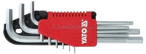 Klucze imbusowe Yato hex 9cz. 2-10mm Cr-V  YT-0502