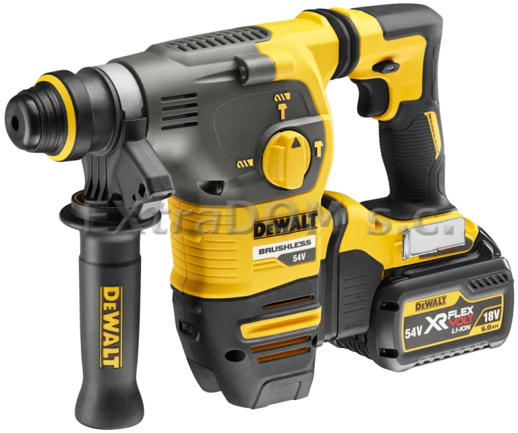 DEWALT Młotowiertarka akumulatorowa SDS-Plus XR FlexVolt 54V 2,8J DCH323T2-QW 2 aku. 6,0Ah, ładowarka i walizka TSTAK