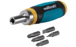 Wkrętak z grzechotką Wolfcraft + 5 koncówek 1237000