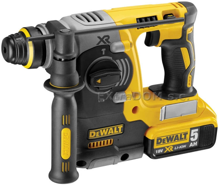 DEWALT akumulatorowa młotowiertarka bezszczotkowa SDS-Plus 18V XR 2,1J 5,0Ah DCH273P2-QW