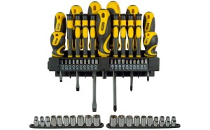 Zestaw narzędzi Stanley kpl 57 szt + wieszak 621430