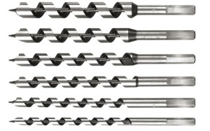 Wiertła do drewna kpl. 6 szt. długość 230mm