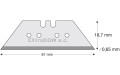 Ostrza trapezowe TGL 65 PB opk 10 szt Lutz 480583