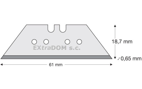 Ostrza trapezowe TGL 65 PB opk 10 szt Lutz 480583