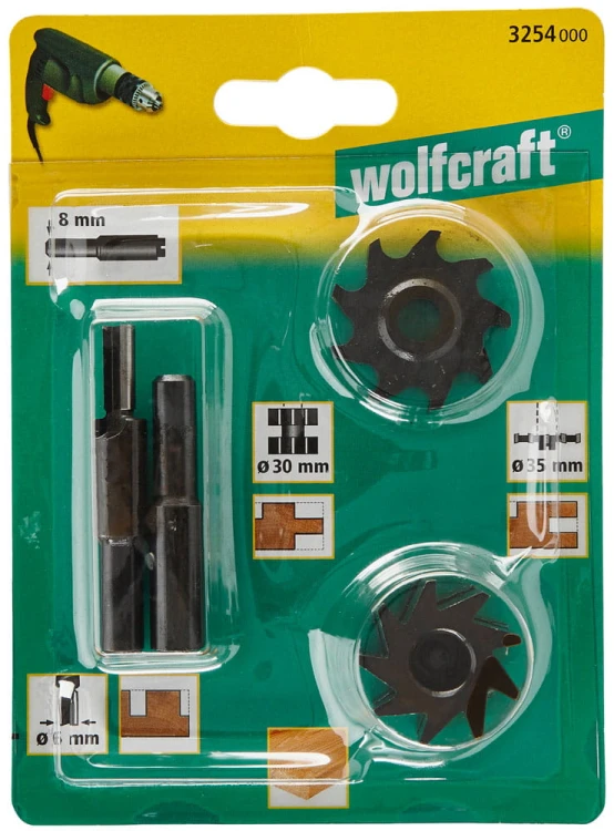 Zestaw frezów do drewna Wolfcraft 3254000