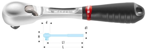 Grzechotka Facom 1/4"RL.161
