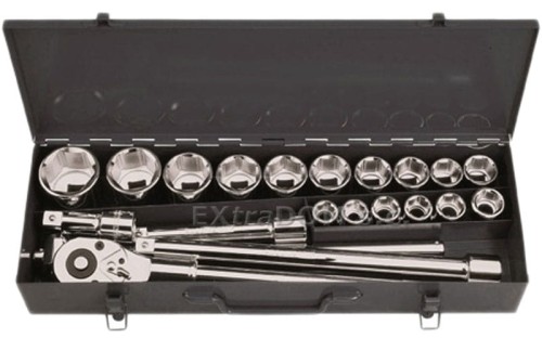 Proline klucze nasadowe 3/4” kpl. 21szt 19-50mm 18811