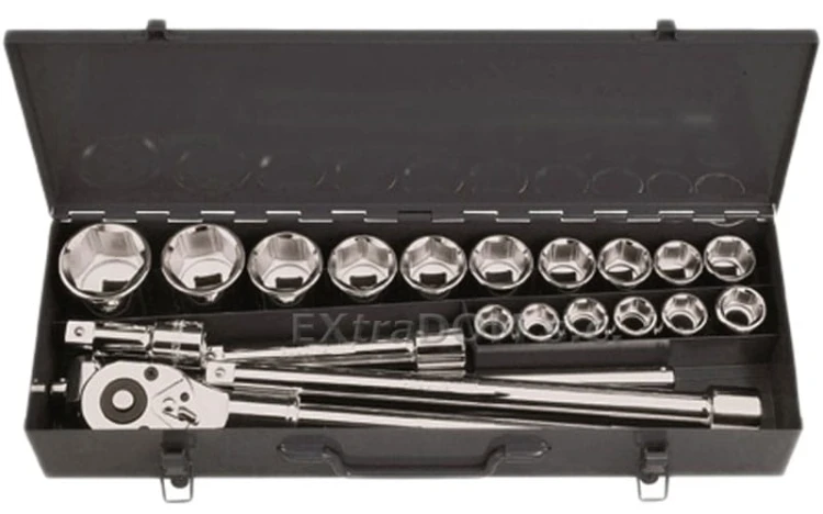 Proline klucze nasadowe 3/4” kpl. 21szt 19-50mm 18811