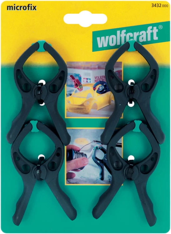 Ścisk sprężynowy microfix kpl. 4szt. Wolfcraft 3432000