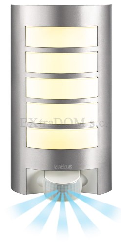 Lampa naścienna, oprawa aluminiowa z czujnikiem ruchu L 12 Steinel