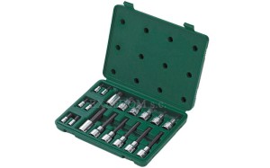 Klucze trzpieniowe, bity Hex sześciokątne 1/4" 1/2" Sata kpl. 18 cz. 09053