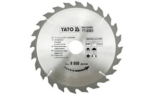 Tarcza do cięcia drewna Yato 200x24x30 - 6065