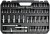 Zestaw narzędziowy Yato 1/4'' 3/8'' 1/2'' 173cz. YT-38931