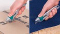 Nóż Wolfcraft bezpieczny z ostrzem trapezowym 4134000