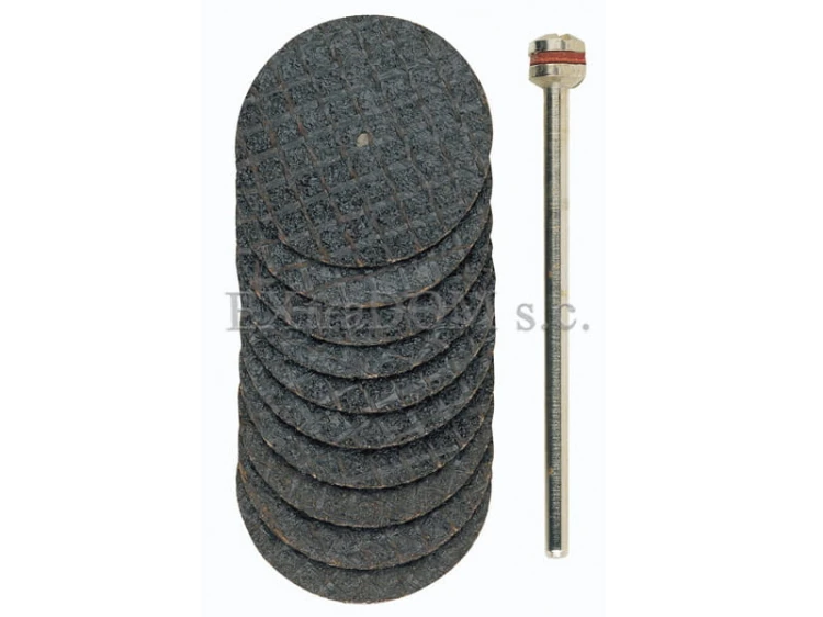 Tarcze tnące ze splotem siatkowym kpl 10 szt z trzpieniem Proxxon śr. 22mm 28808