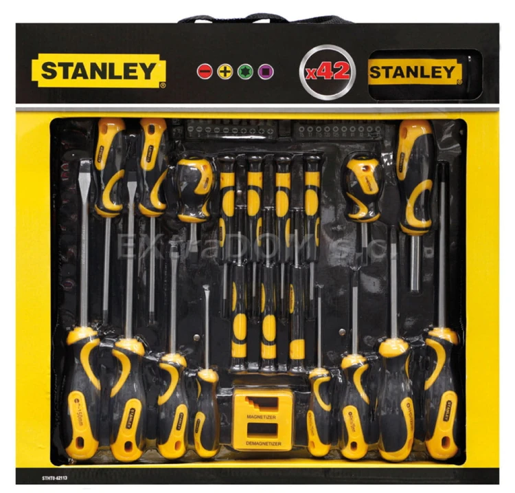 Zestaw wkrętaków Stanley kpl 42 szt + torba 621130