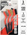 Szczotki druciane Yato kpl. 3 sztuk YT-6351