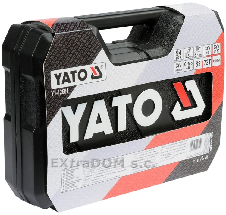 Zestaw narzędziowy YATO 1/2'' i 1/4'' 94cz YT-12681