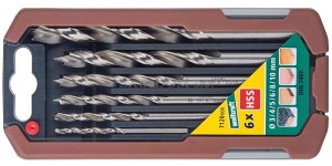 Wiertla spiralne do drewna 6 szt. Wolfcraft 7120000