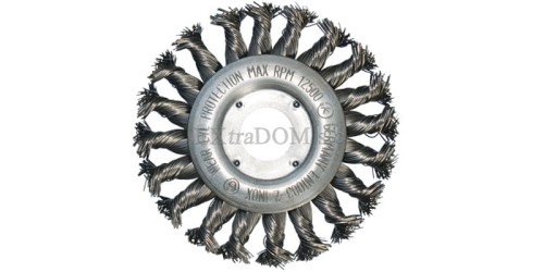 Szczotka tarczowa 115mm Abraboro drut splatany