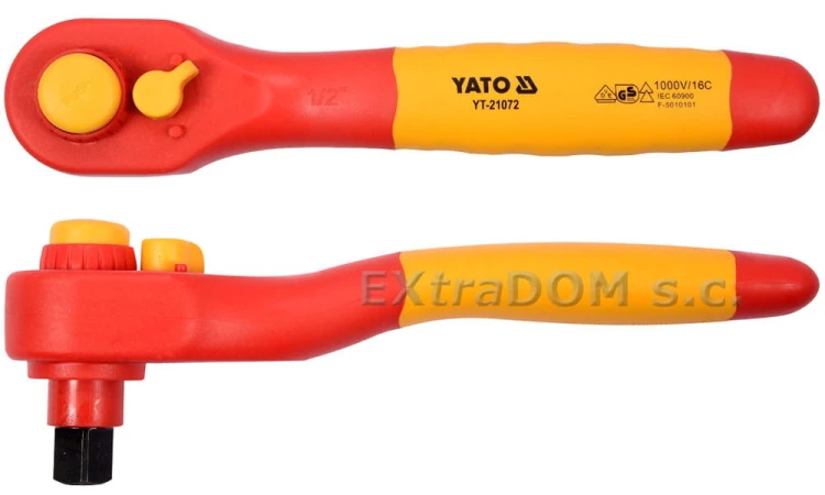 Izolowana grzechotka 1/2" 250mm VDE YATO YT-21072