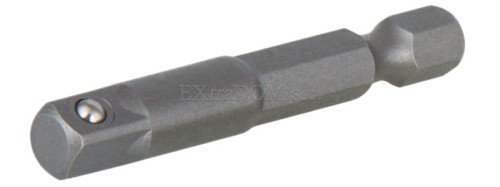 Adapter, przejściówka sześciobok na kwadrat 1/4” do kluczy nasadowych Wolfcraft 1579000