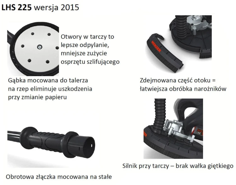 LHS 225 żyrafa szlifierka do gipsu Menzer 710W