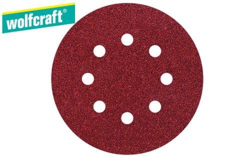 Wolfcraft krążki ścierne korundowe na rzep śr.125mm