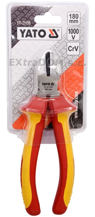 Szczypce tnące boczne 180mm VDE YATO YT-21159