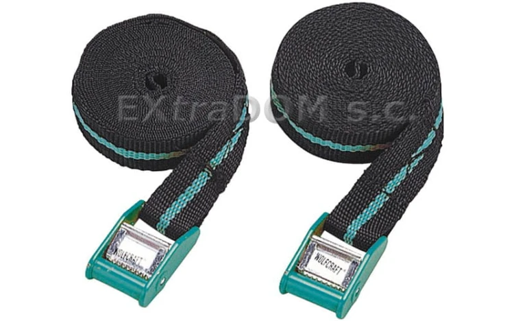 Pasy mocujące do bagażu, zaciski taśmowe 4m Wolfcraft kpl 2 szt 3421000