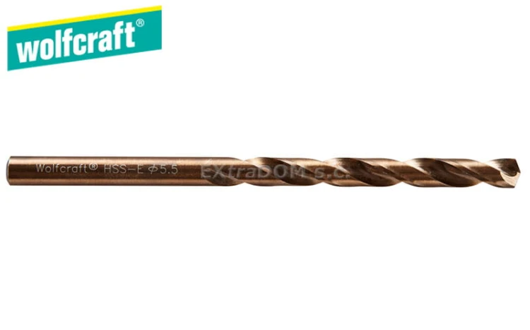 Wiertło spiralne HSS-Co do metalu śr. 5,5 mm Wolfcraft 7455010