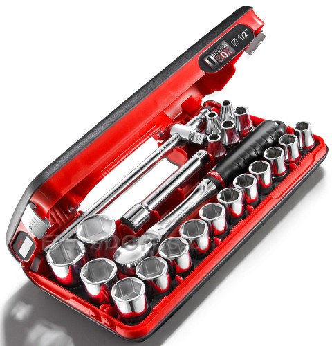 Klucze nasadowe Facom zestaw nasadek 6-kątnych 1/2" SL.DBOX4
