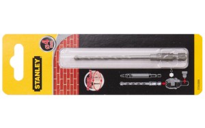 Wiertło do muru, cegły, pustaka 4mm Stanley z uchwytem sześciokątnym 1/4" STA53008