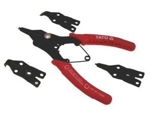 Szczypce do pierścieni osadczych segera 4 w 1 Yato 2130