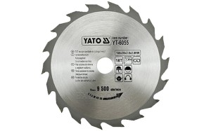 Tarcza do cięcia drewna Yato 160x18x16 - 6055