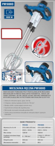 Mieszarka Scheppach PM1800D 1800W M14